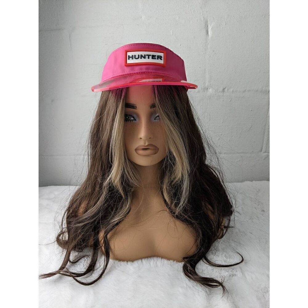 Hunter for Target Hot Pink Adjustable Casino Visor Clear 0ne Size Adjustable NWT